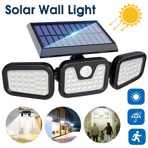 Head led solar powered - 3-head, 74