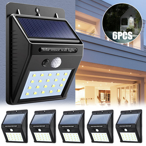 6pack solar sensor led - sensor, flood