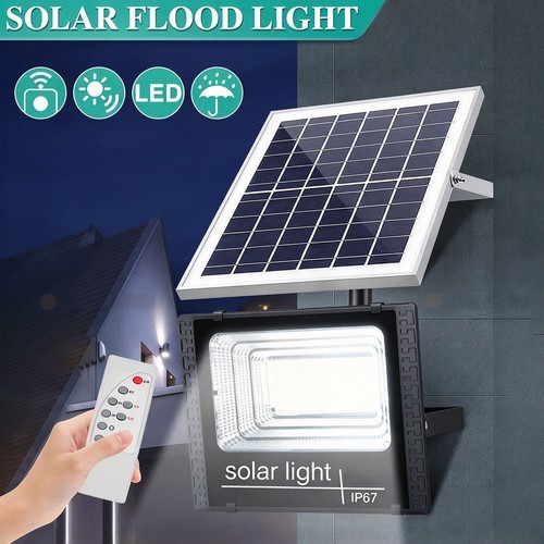 Led solar flood light - dusk, to