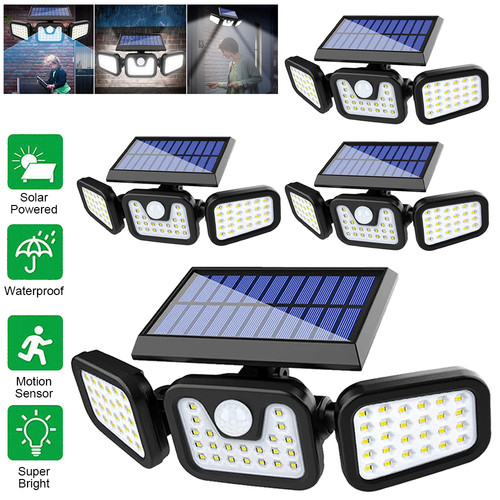Head led solar powered - 3-head,