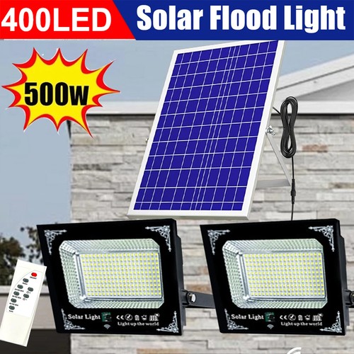 500w solar flood - light, sensor