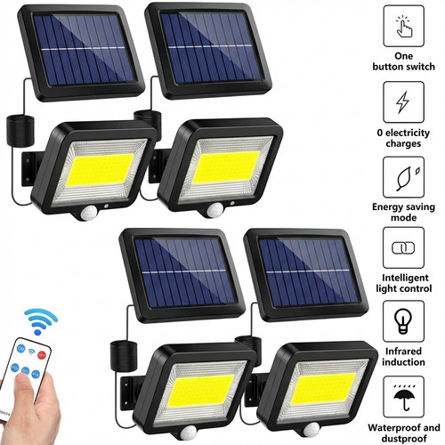 Solar power led wall light - wall,
