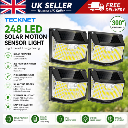 248 led solar motion sensor - led,